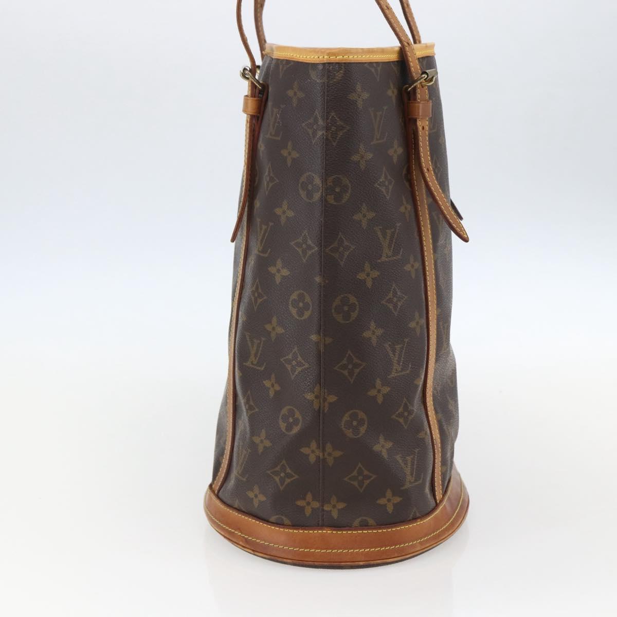 LOUIS VUITTON Monogram Bucket GM Shoulder Bag M42236 LV Auth 157036