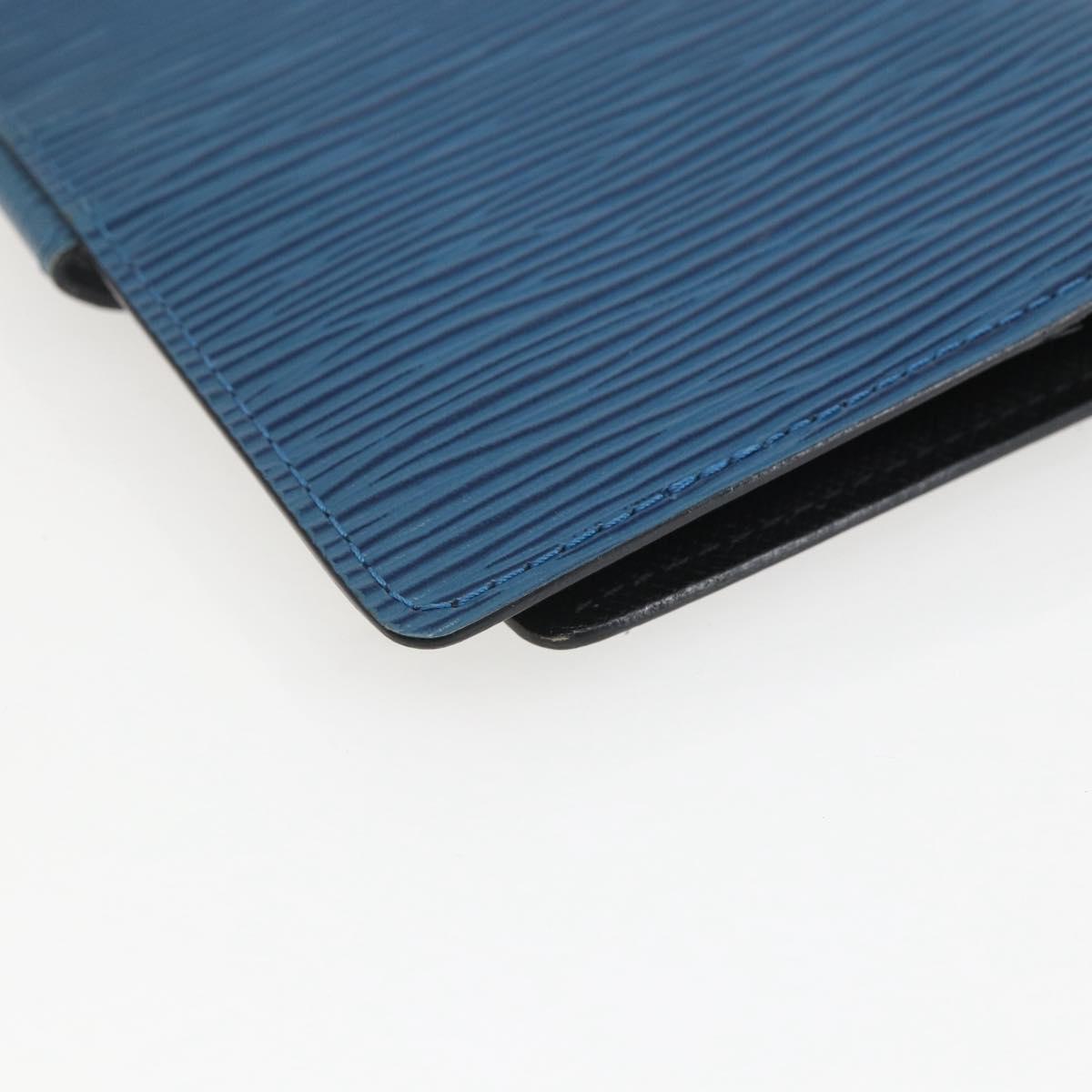 LOUIS VUITTON Epi Agenda PM Day Planner Cover Blue R20055 LV Auth 157040