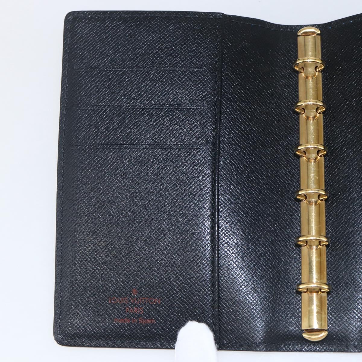 LOUIS VUITTON Epi Agenda PM Day Planner Cover Blue R20055 LV Auth 157040