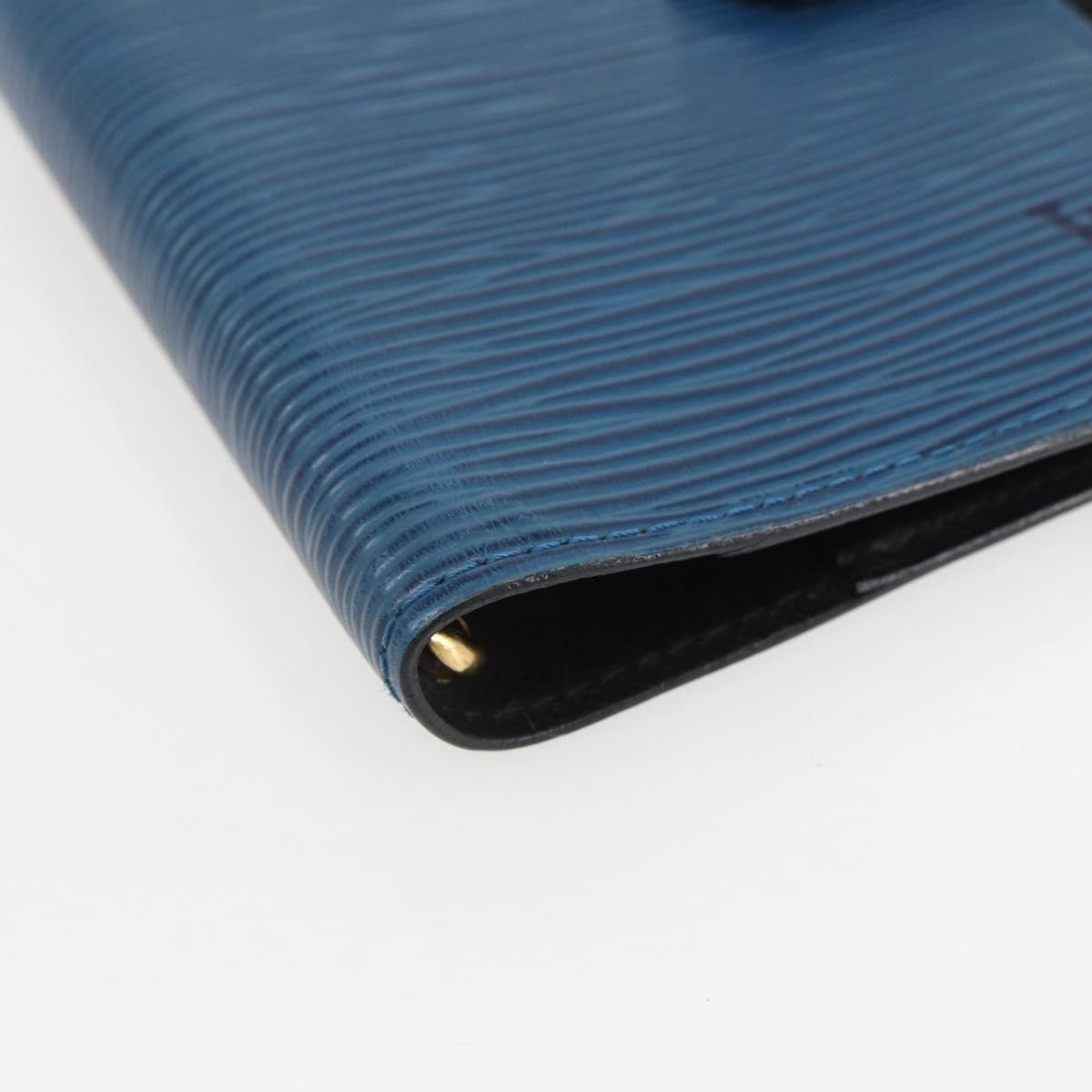 LOUIS VUITTON Epi Agenda PM Day Planner Cover Blue R20055 LV Auth 157040