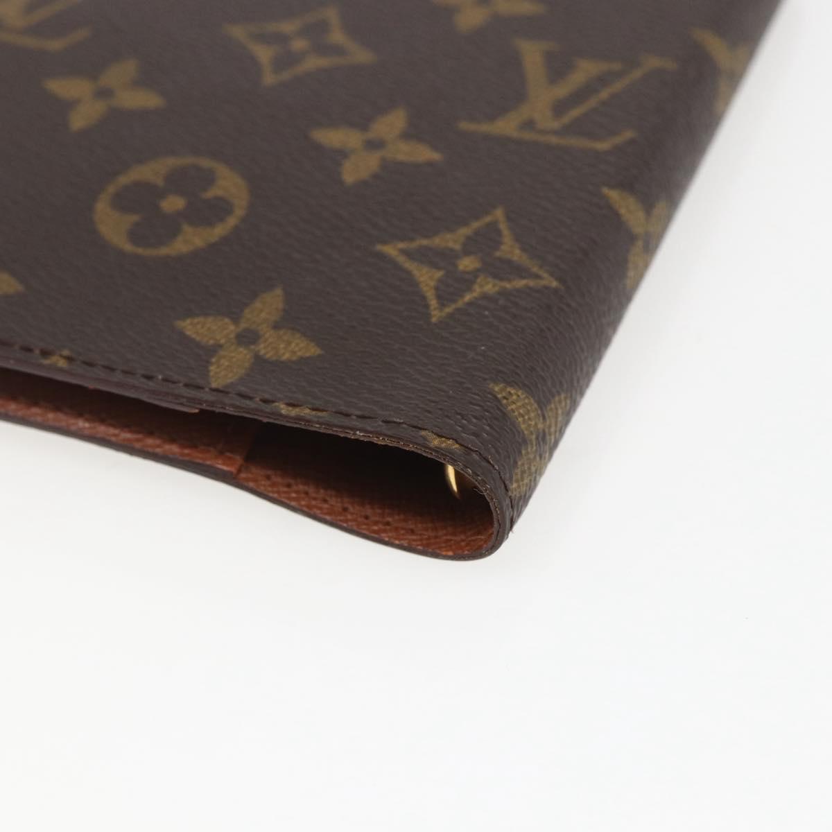 LOUIS VUITTON Monogram Agenda PM Day Planner Cover R20005 LV Auth 157043