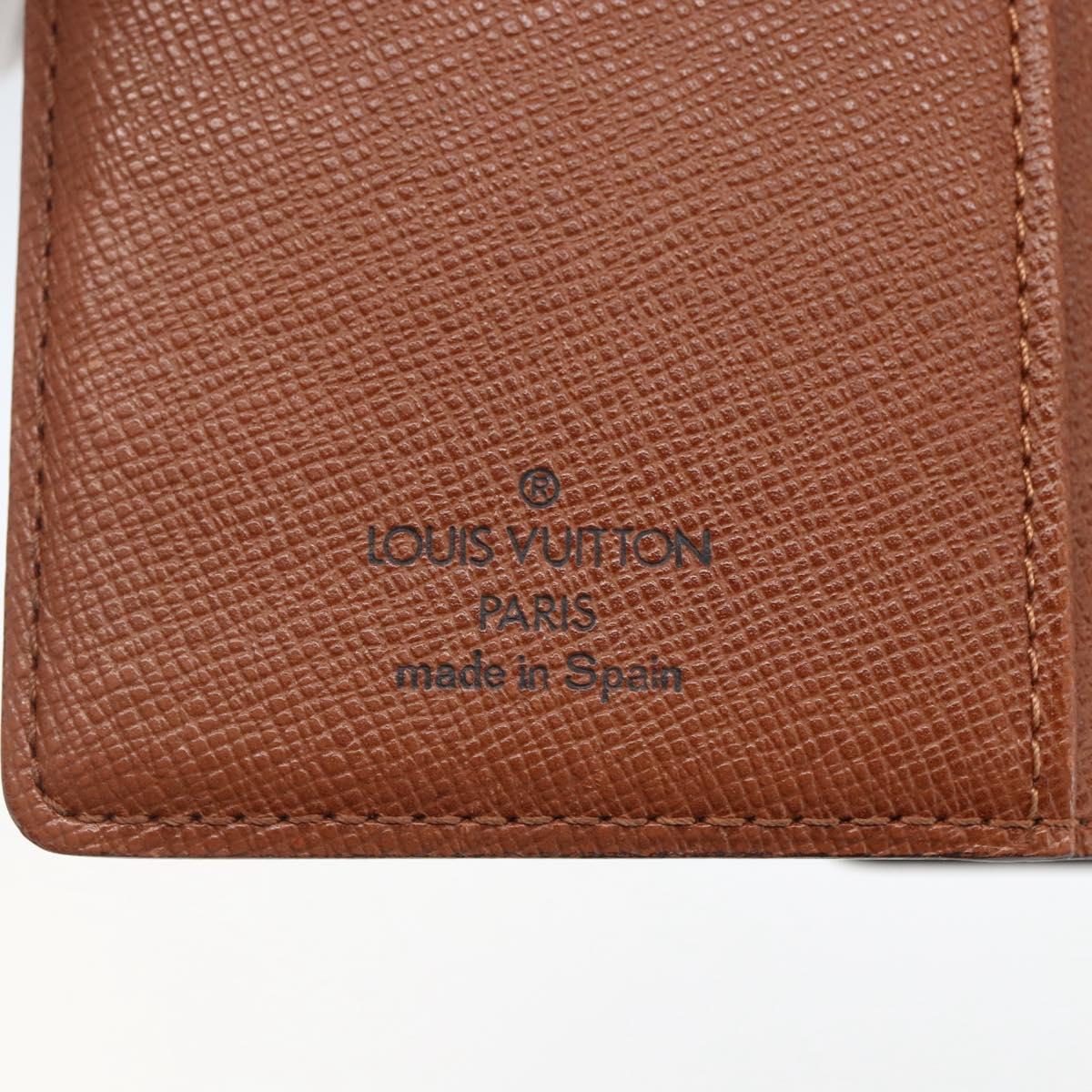 LOUIS VUITTON Monogram Agenda PM Day Planner Cover R20005 LV Auth 157043