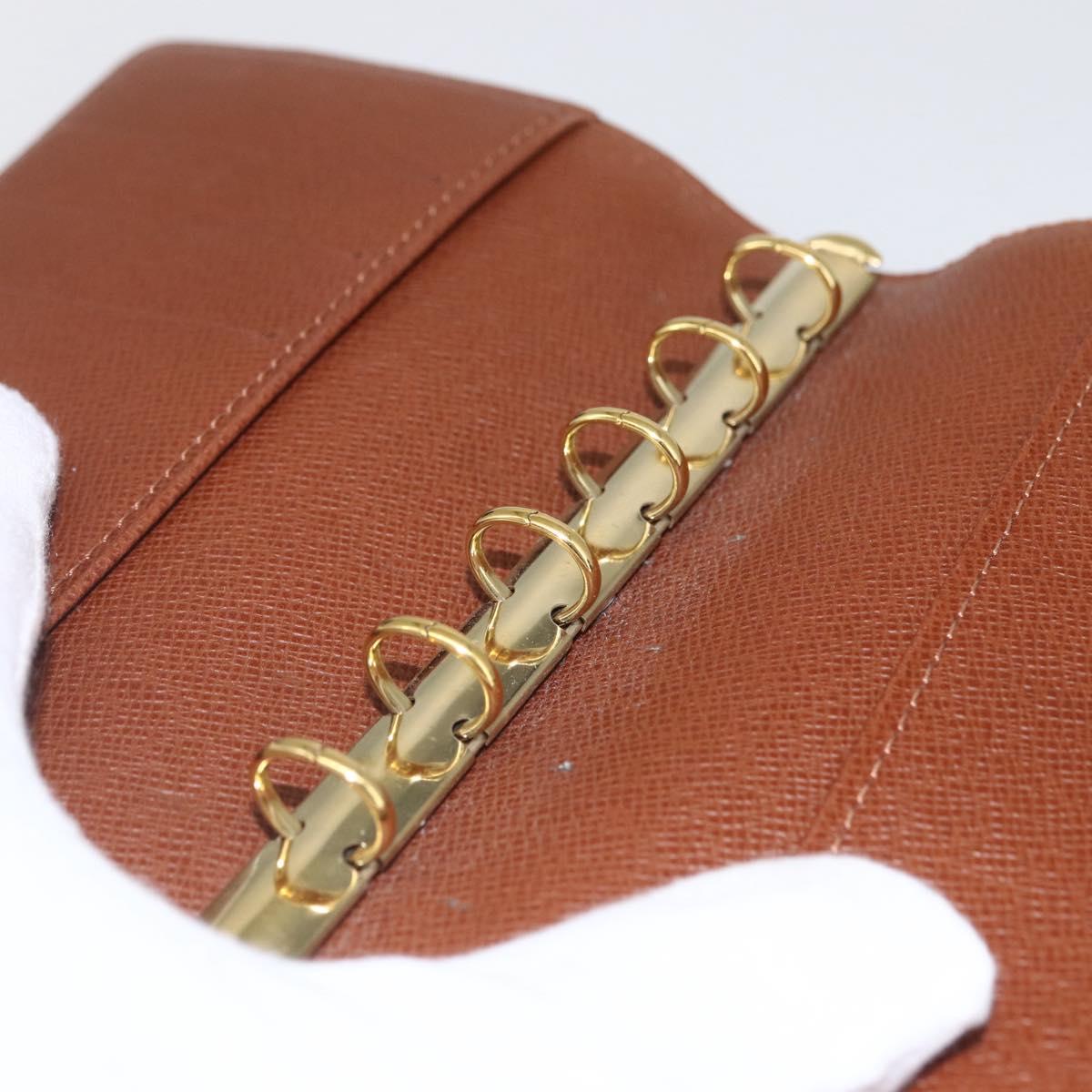 LOUIS VUITTON Monogram Agenda PM Day Planner Cover R20005 LV Auth 157043