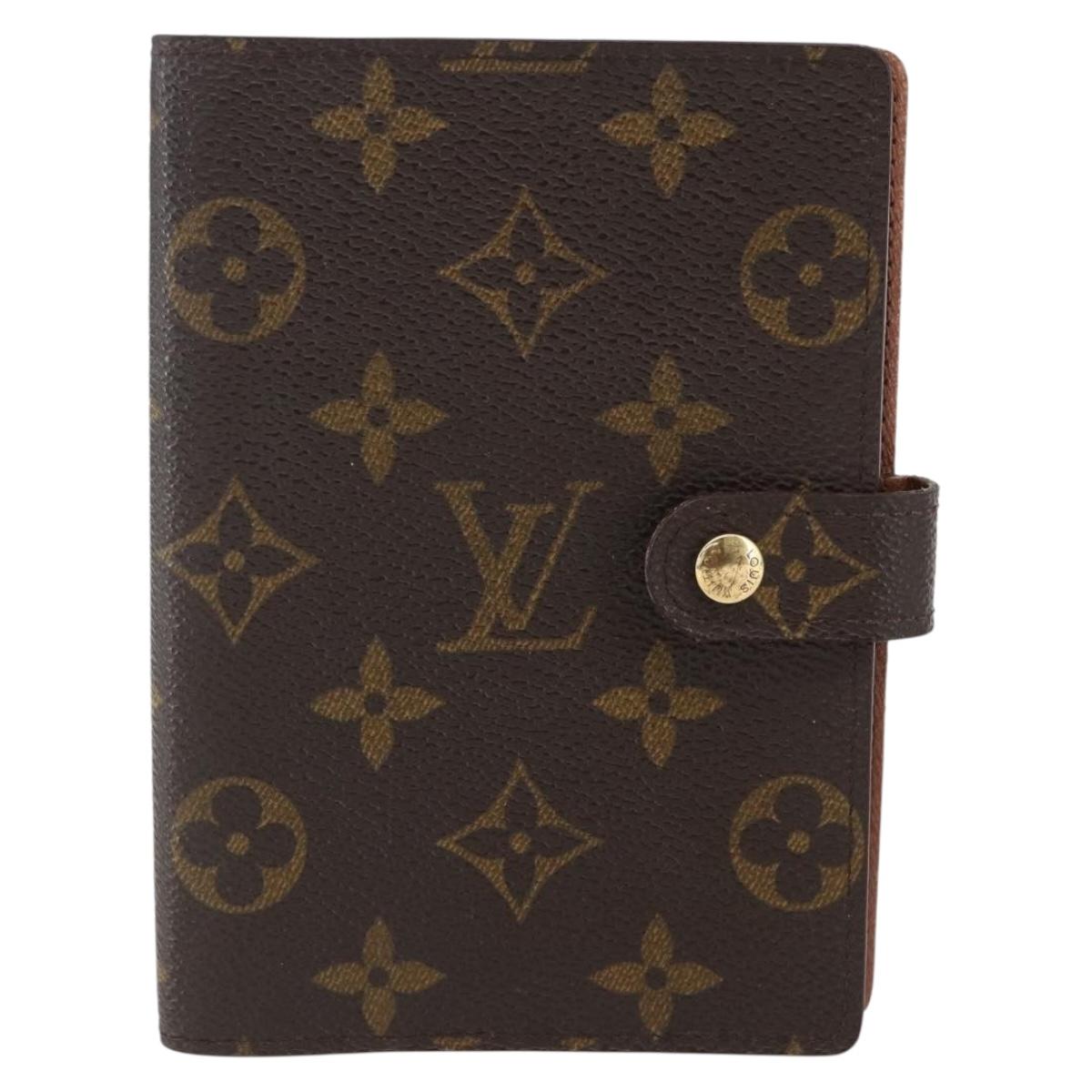 LOUIS VUITTON Monogram Agenda PM Day Planner Cover R20005 LV Auth 157043