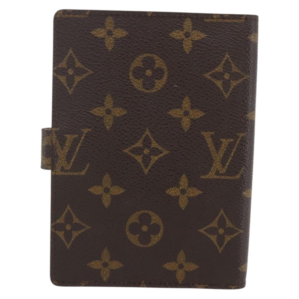 LOUIS VUITTON Monogram Agenda PM Day Planner Cover R20005 LV Auth 157043