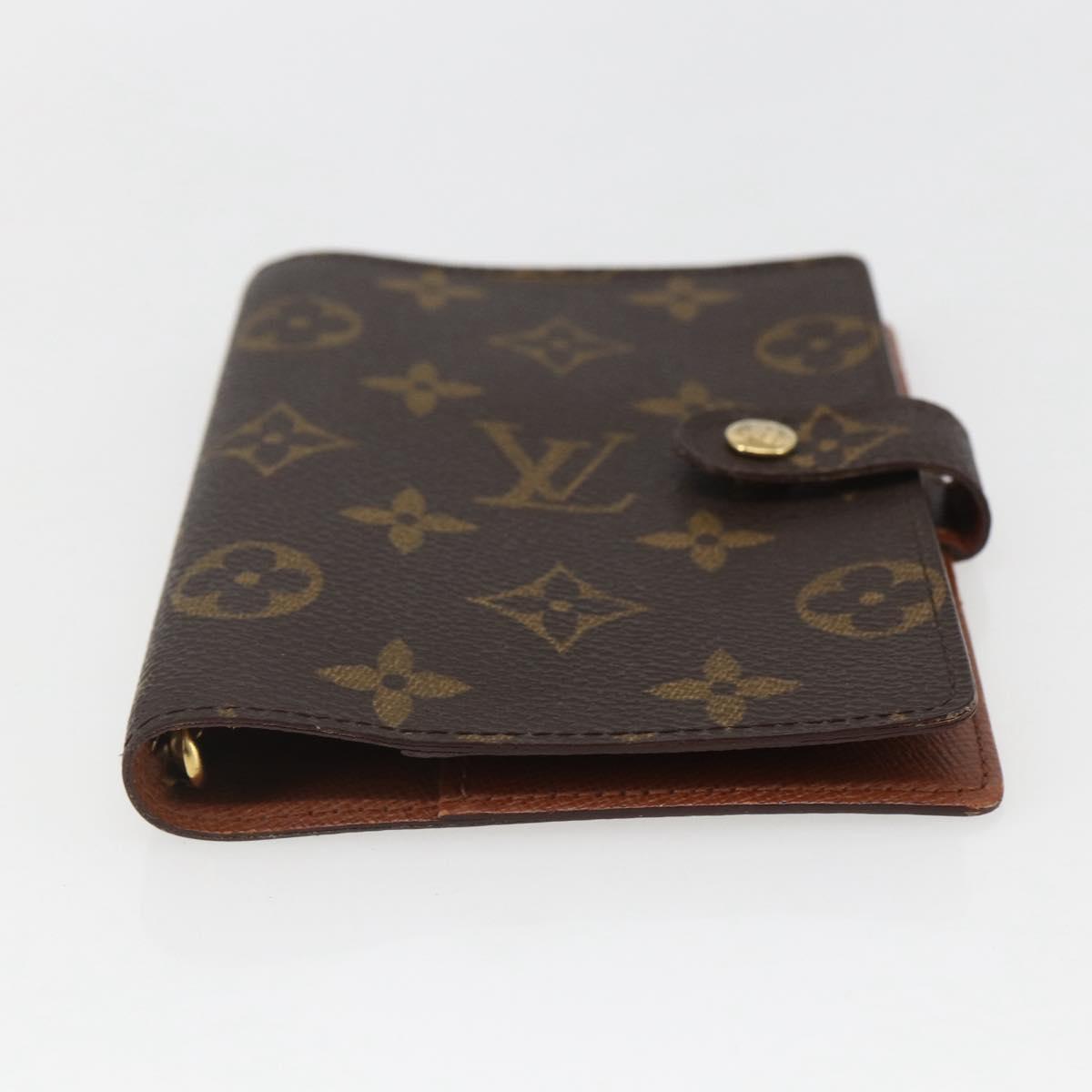 LOUIS VUITTON Monogram Agenda PM Day Planner Cover R20005 LV Auth 157043