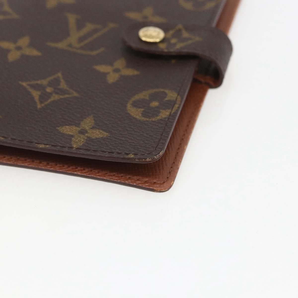 LOUIS VUITTON Monogram Agenda PM Day Planner Cover R20005 LV Auth 157043