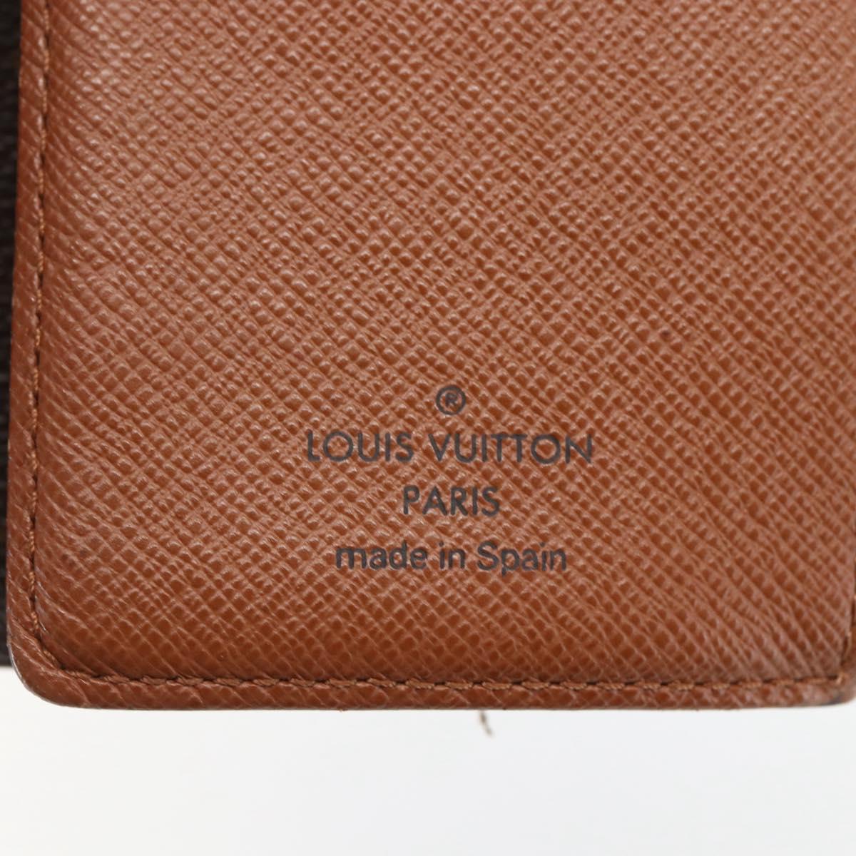 LOUIS VUITTON Monogram Agenda PM Day Planner Cover R20005 LV Auth 157044