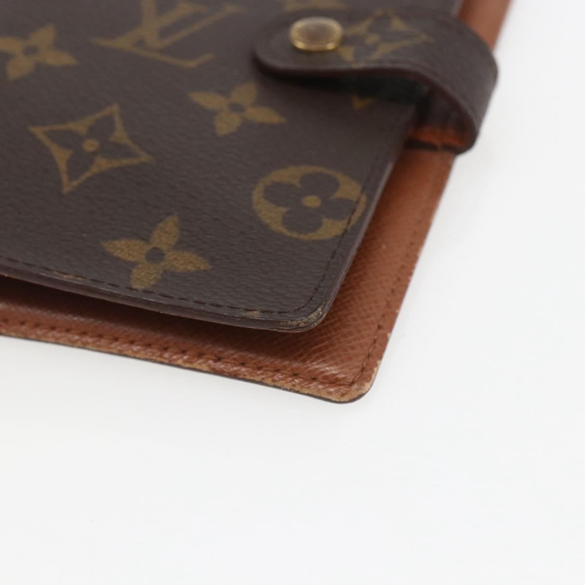LOUIS VUITTON Monogram Agenda PM Day Planner Cover R20005 LV Auth 157044