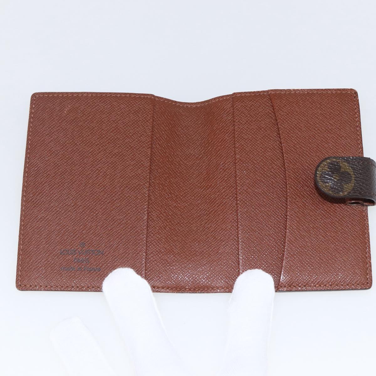 LOUIS VUITTON Monogram Agenda Mini Day Planner Cover R20007 LV Auth 157045