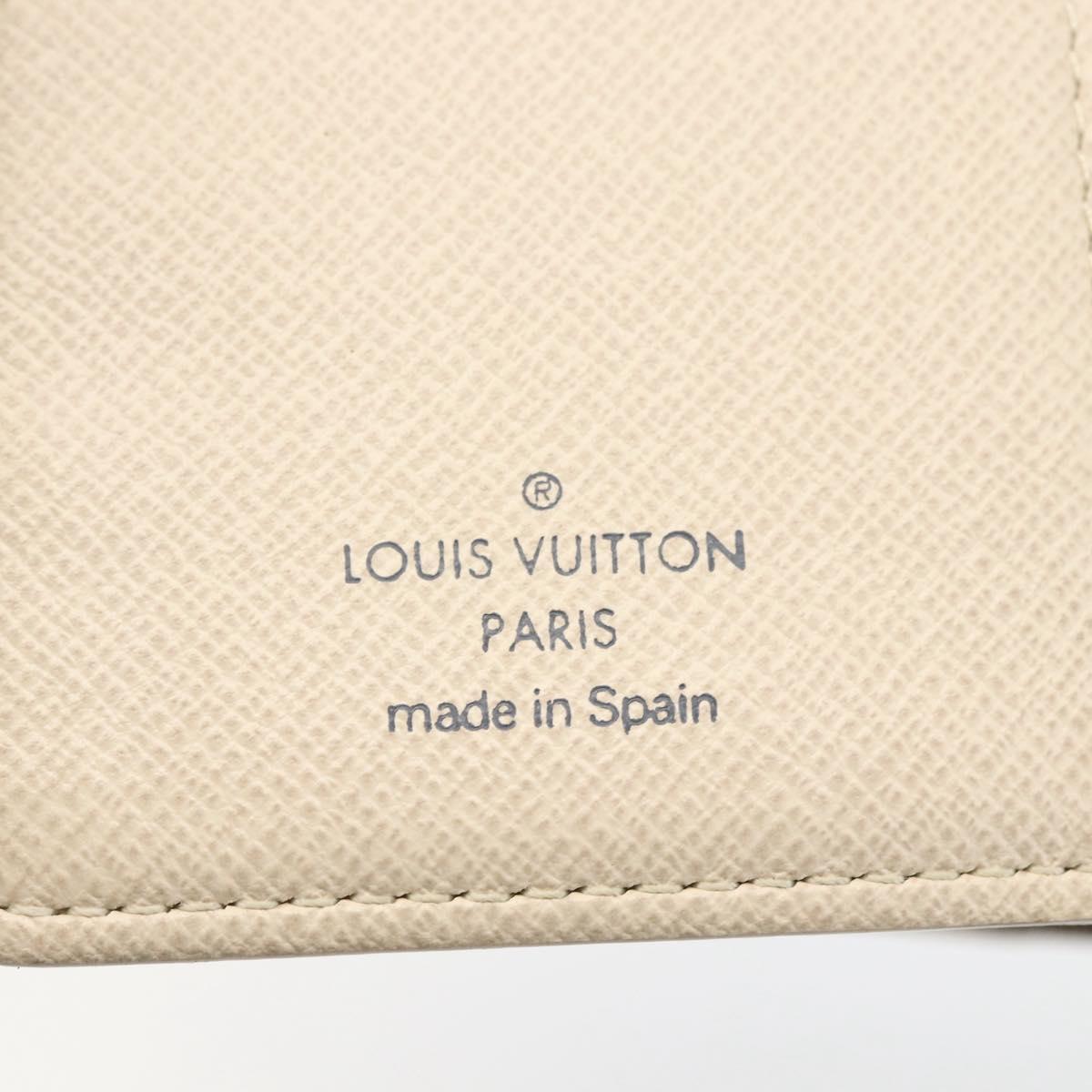 LOUIS VUITTON Damier Azur Agenda PM Day Planner Cover R20706 LV Auth 157046
