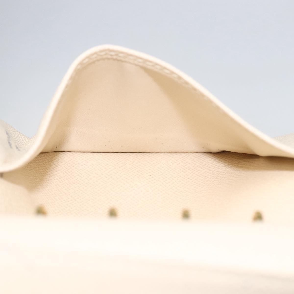 LOUIS VUITTON Damier Azur Agenda PM Day Planner Cover R20706 LV Auth 157046