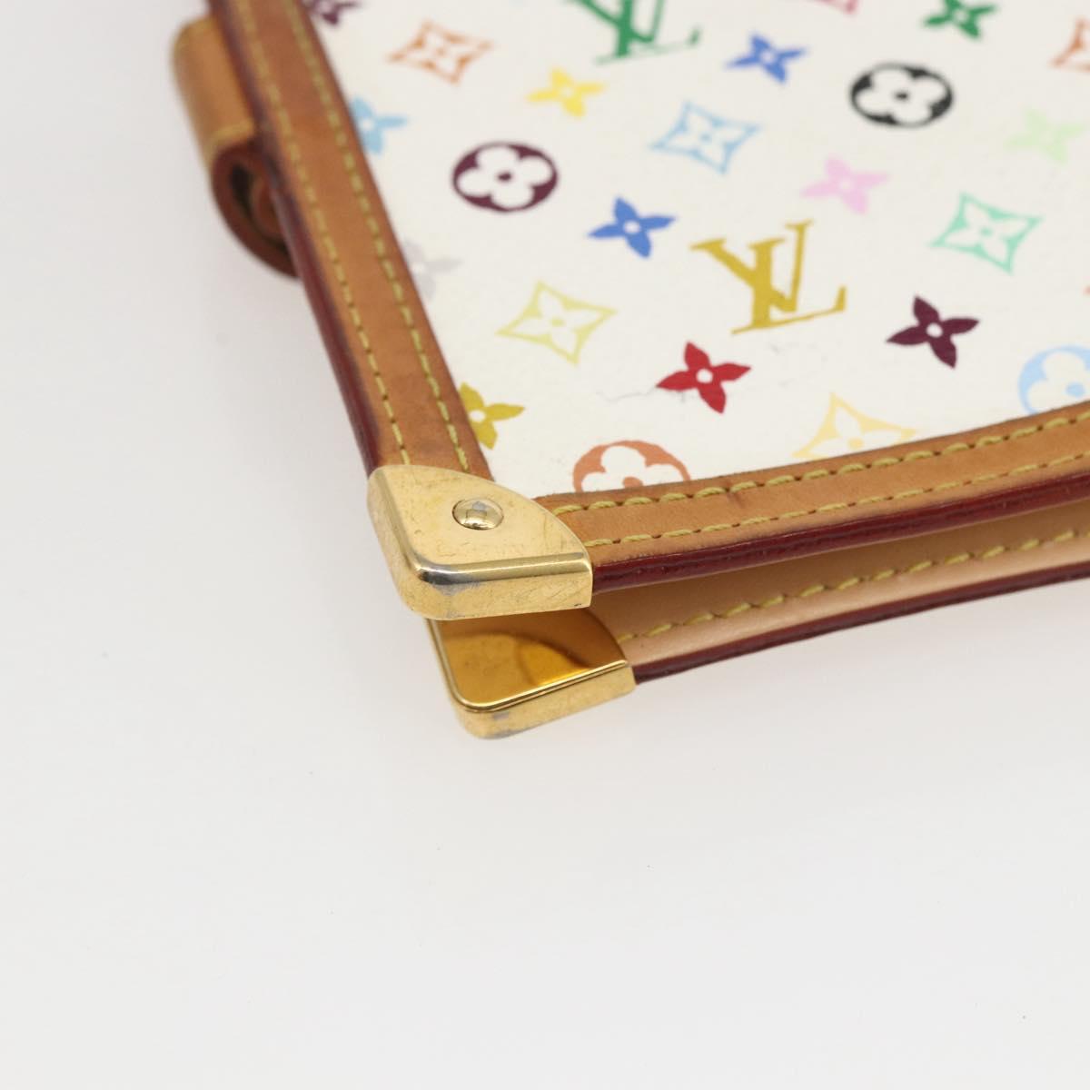 LOUIS VUITTON Multicolor Agenda PM Day Planner Cover White R21074 Auth 157047