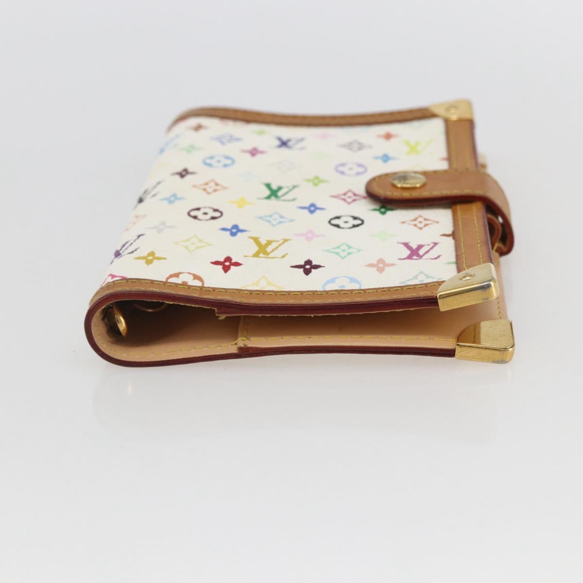 LOUIS VUITTON Multicolor Agenda PM Day Planner Cover White R21074 Auth 157047