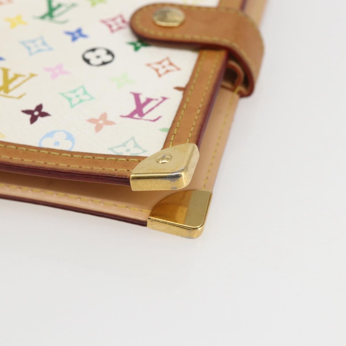LOUIS VUITTON Multicolor Agenda PM Day Planner Cover White R21074 Auth 157047