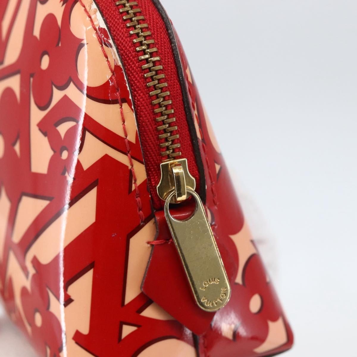 LOUIS VUITTON Sweet Monogram Pochette Cosmetic PM Pomme D'amour LV Auth 157048