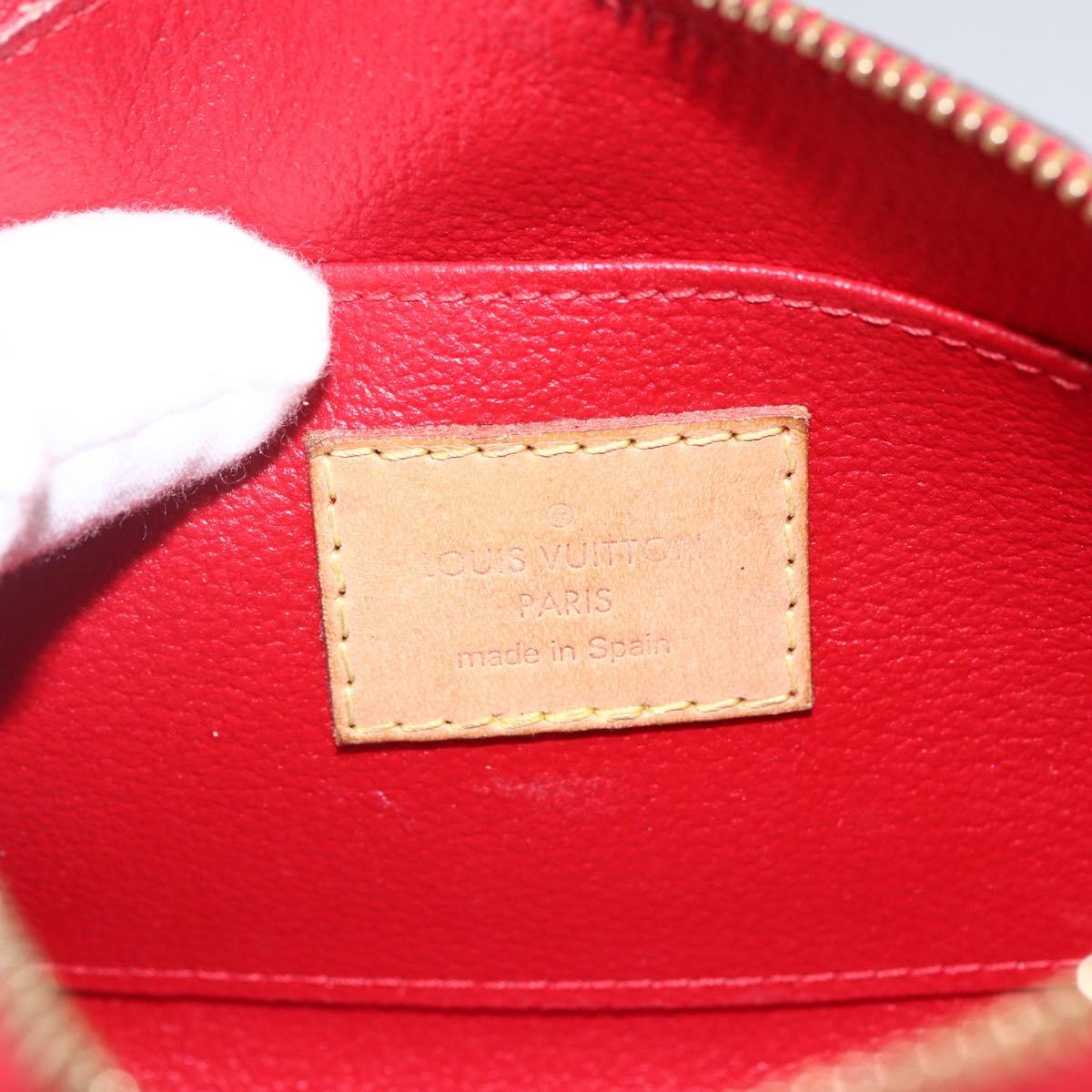LOUIS VUITTON Sweet Monogram Pochette Cosmetic PM Pomme D'amour LV Auth 157048