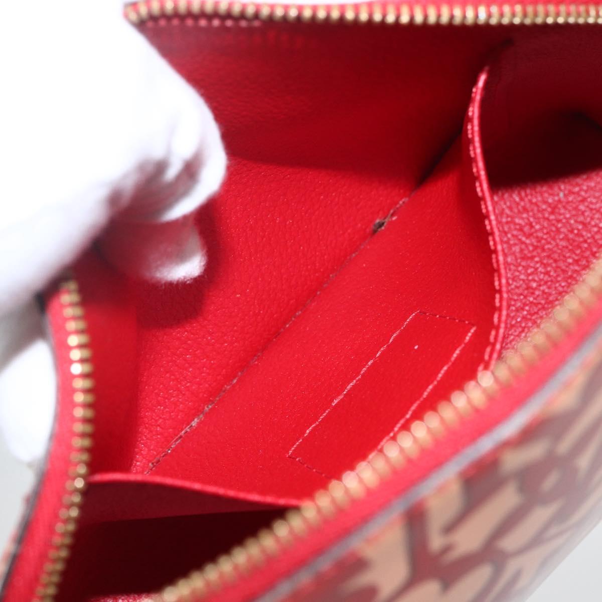 LOUIS VUITTON Sweet Monogram Pochette Cosmetic PM Pomme D'amour LV Auth 157048