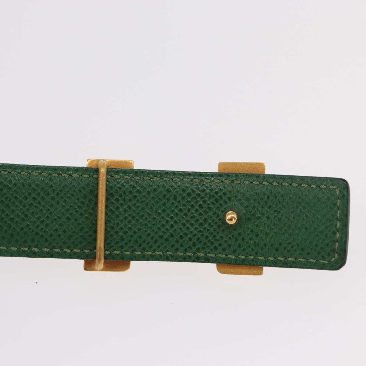 HERMES Constance Belt Leather 28.7"" Red Auth 157051