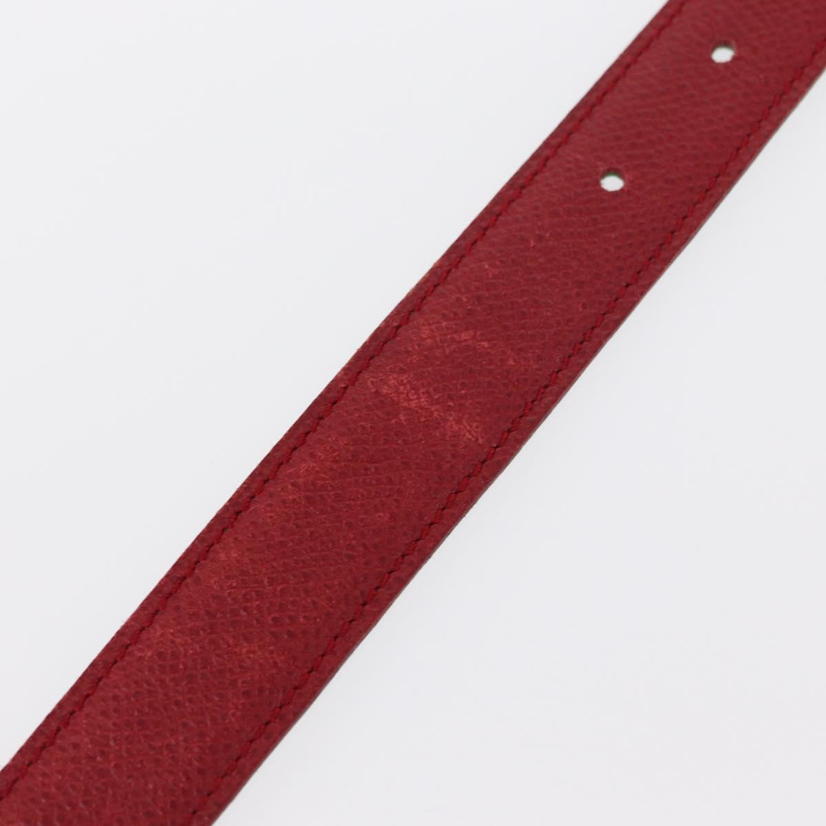 HERMES Constance Belt Leather 28.7"" Red Auth 157051