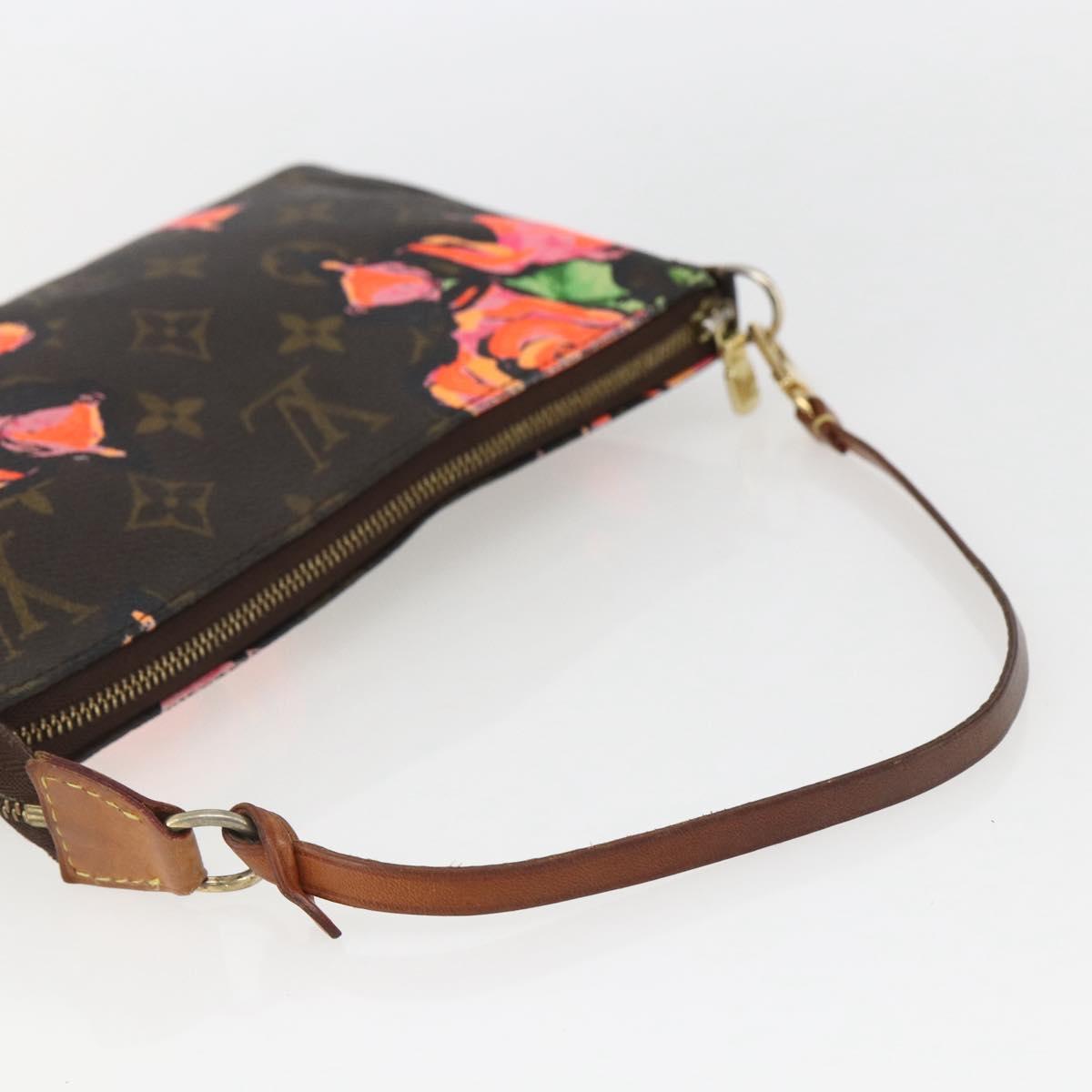 LOUIS VUITTON Monogram Rose Pochette Accessoires Pouch M48615 LV Auth 157055