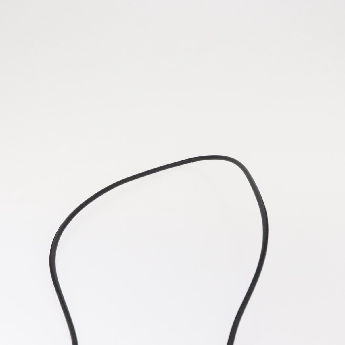 CHANEL Matelasse Cambon Line Shoulder Bag Calf Skin White Black CC Auth 157056