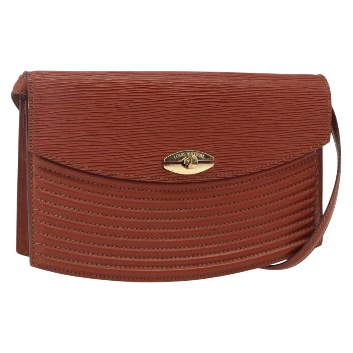 LOUIS VUITTON Epi Prebourg Shoulder Bag Brown M52563 LV Auth 157057