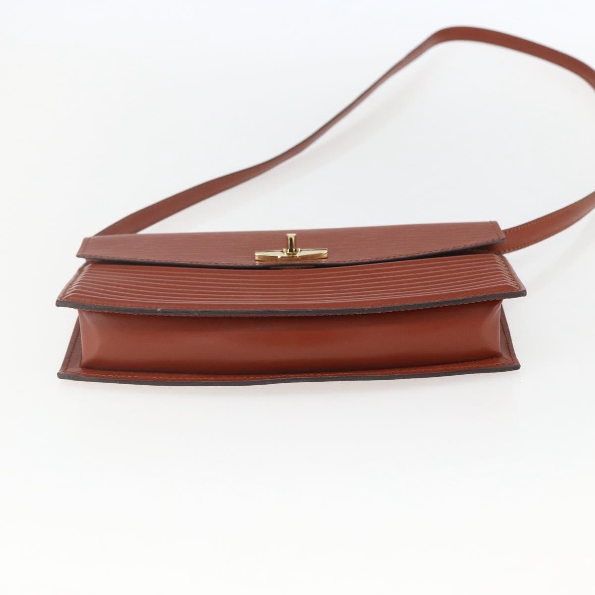 LOUIS VUITTON Epi Prebourg Shoulder Bag Brown M52563 LV Auth 157057