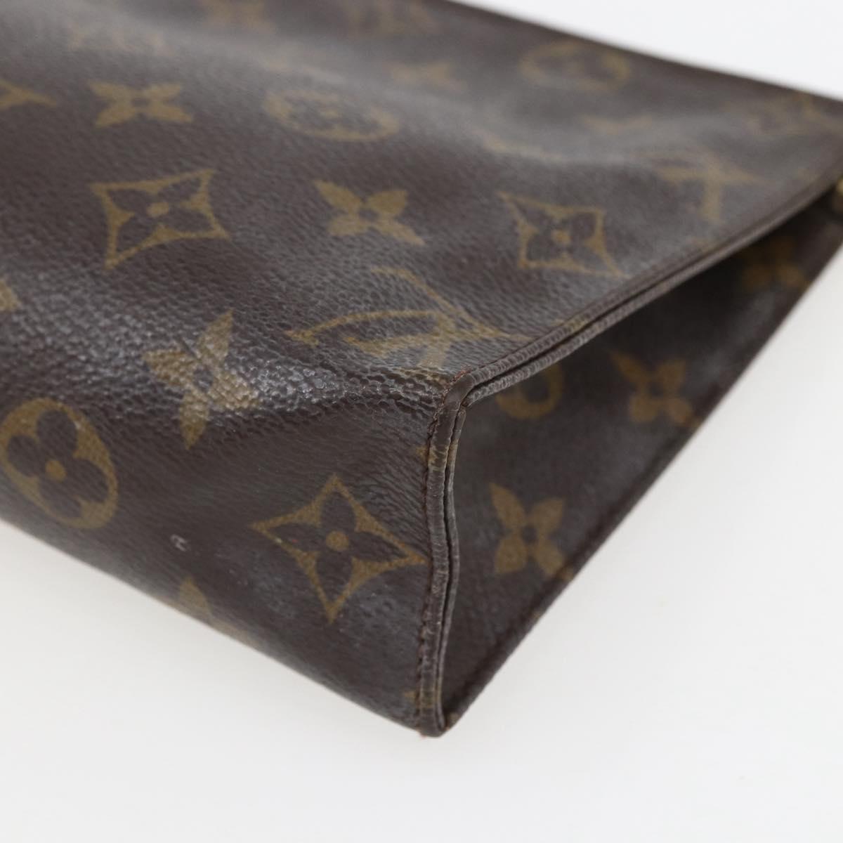 LOUIS VUITTON Monogram Poche Toilette 19 Pouch M47544 LV Auth 157064