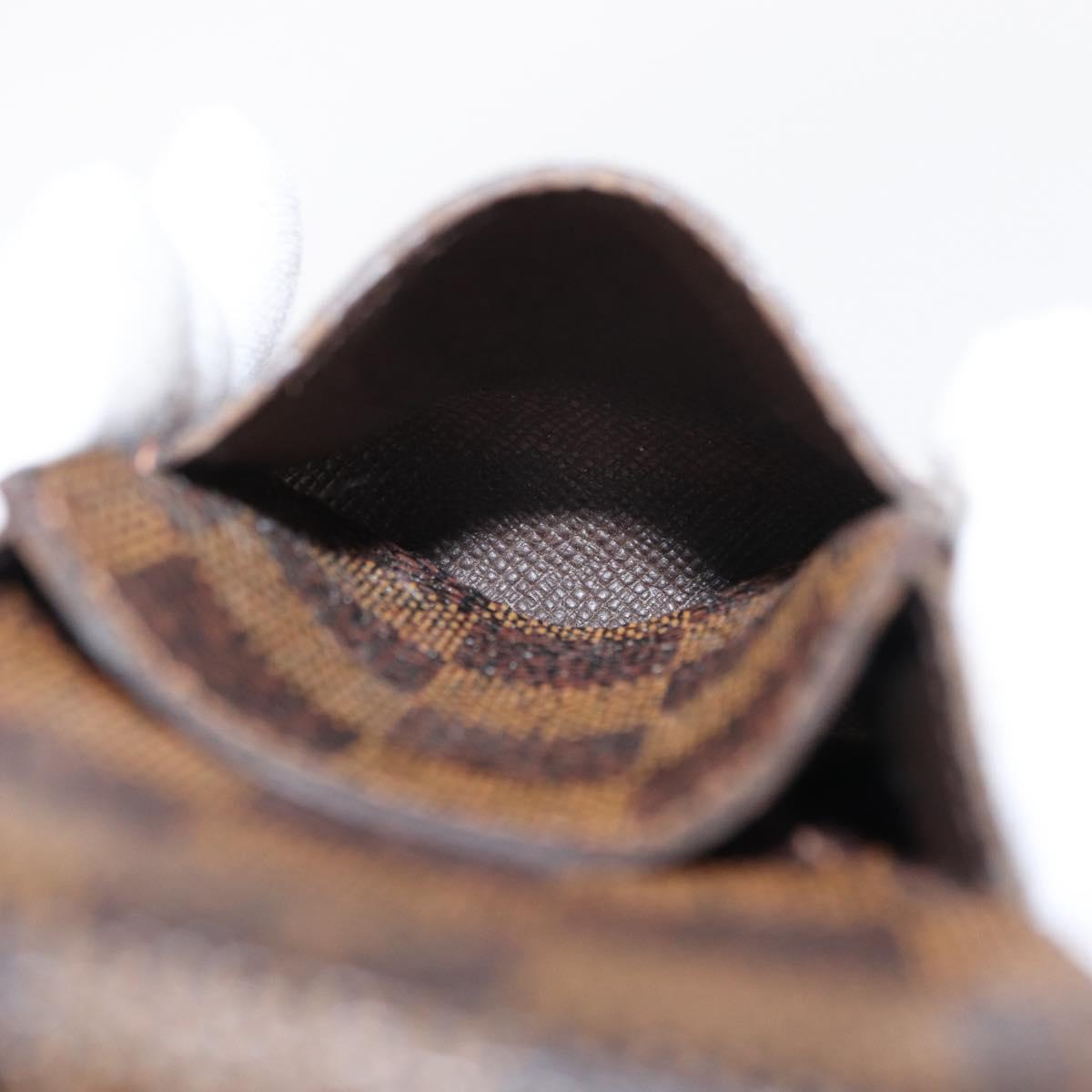 LOUIS VUITTON Damier Ebene Etui Cigarette Case N63024 LV Auth 157065