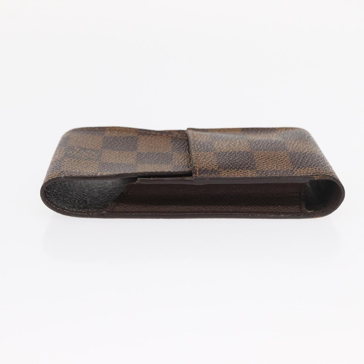LOUIS VUITTON Damier Ebene Etui Cigarette Case N63024 LV Auth 157065