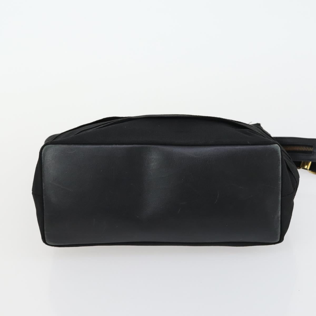 Salvatore Ferragamo Gancini Vala Hand Bag Leather 3 Set Black Auth 157075