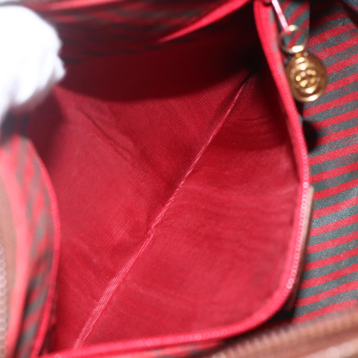 GUCCI GG Supreme Web Sherry Line Bag PVC Beige Gold 001 58 6177 Auth 157107