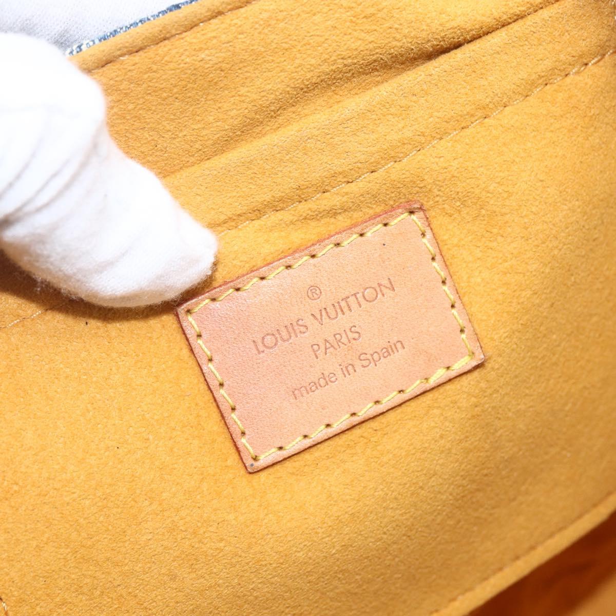 LOUIS VUITTON Monogram Denim Mini Preity Shoulder Bag Blue M95050 Auth 157111AV