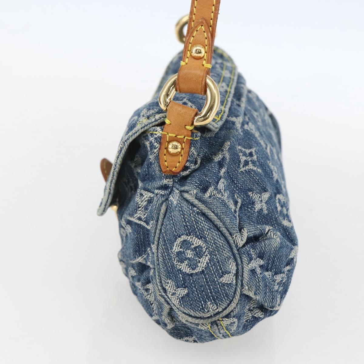 LOUIS VUITTON Monogram Denim Mini Preity Shoulder Bag Blue M95050 Auth 157111AV