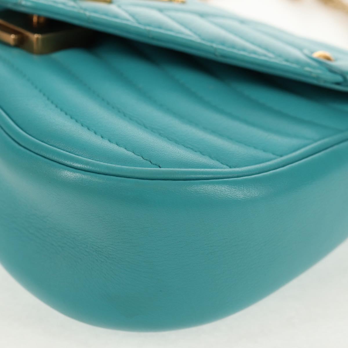 LOUIS VUITTON New Wave PM Heart bag Bag Turquoise Blue M51936 LV Auth 157113M