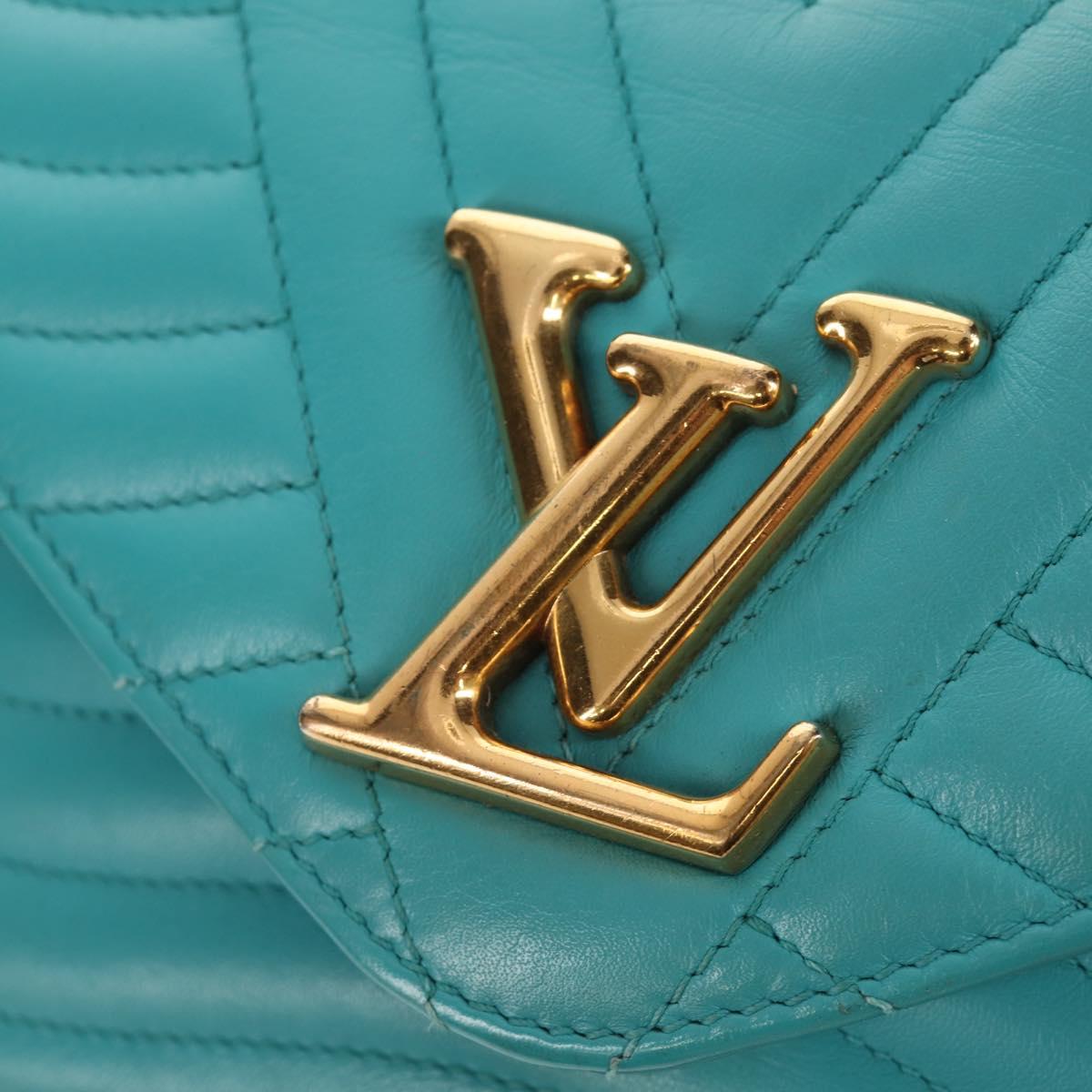 LOUIS VUITTON New Wave PM Heart bag Bag Turquoise Blue M51936 LV Auth 157113M