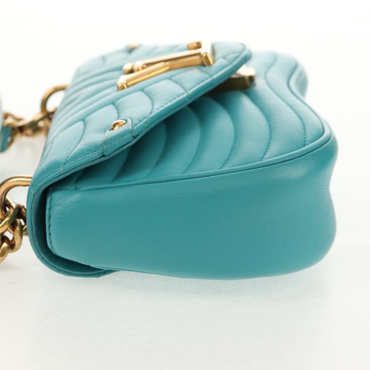 LOUIS VUITTON New Wave PM Heart bag Bag Turquoise Blue M51936 LV Auth 157113M