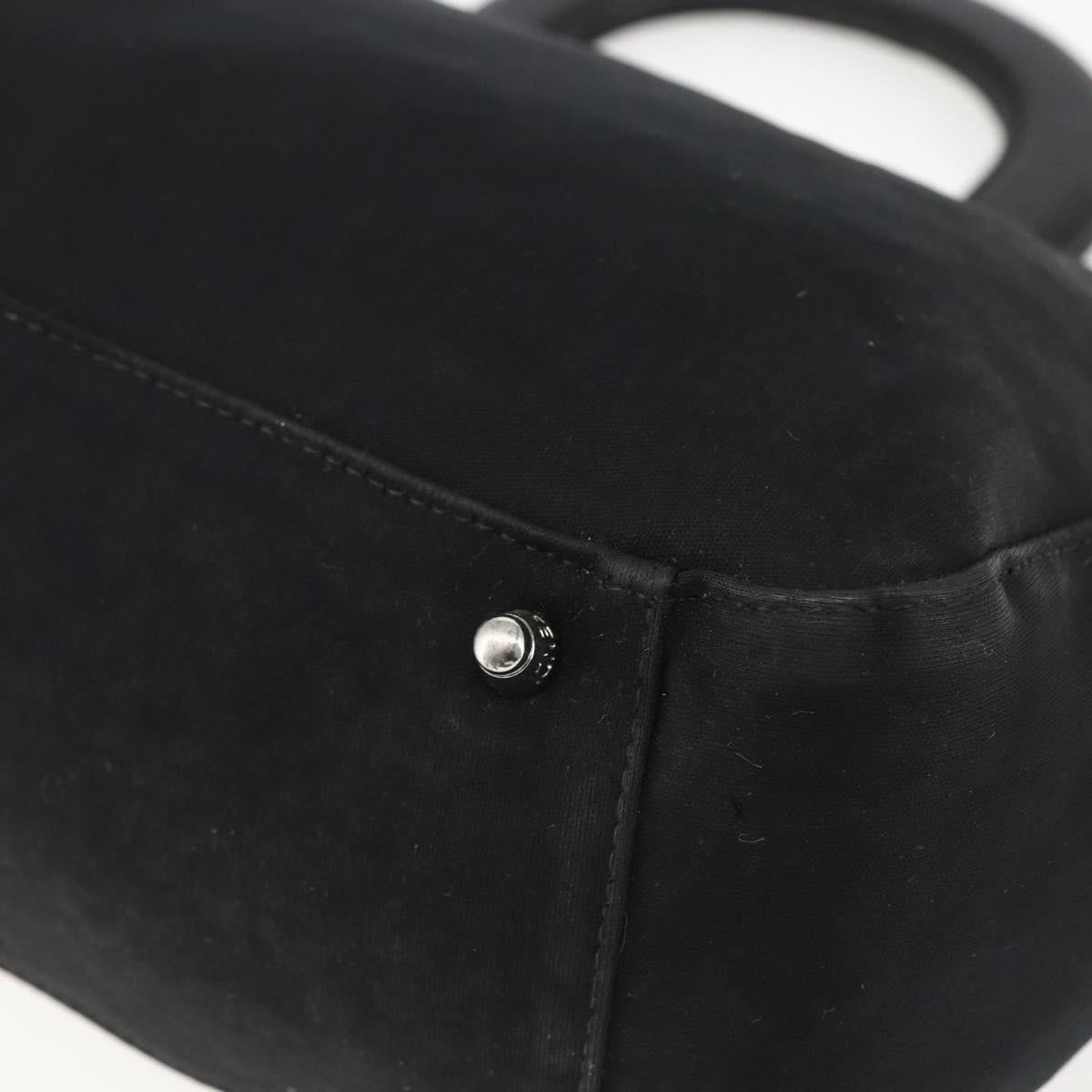 FENDI Hand Bag Black Silver Auth 157127