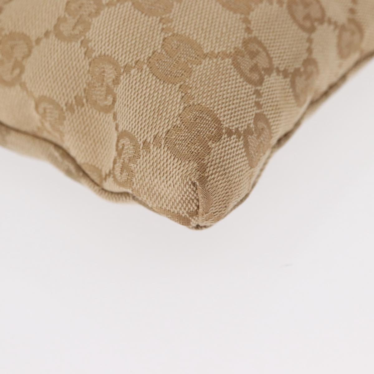 GUCCI GG Canvas Sherry Line Waist bag Beige Gold 28566 Auth 157154