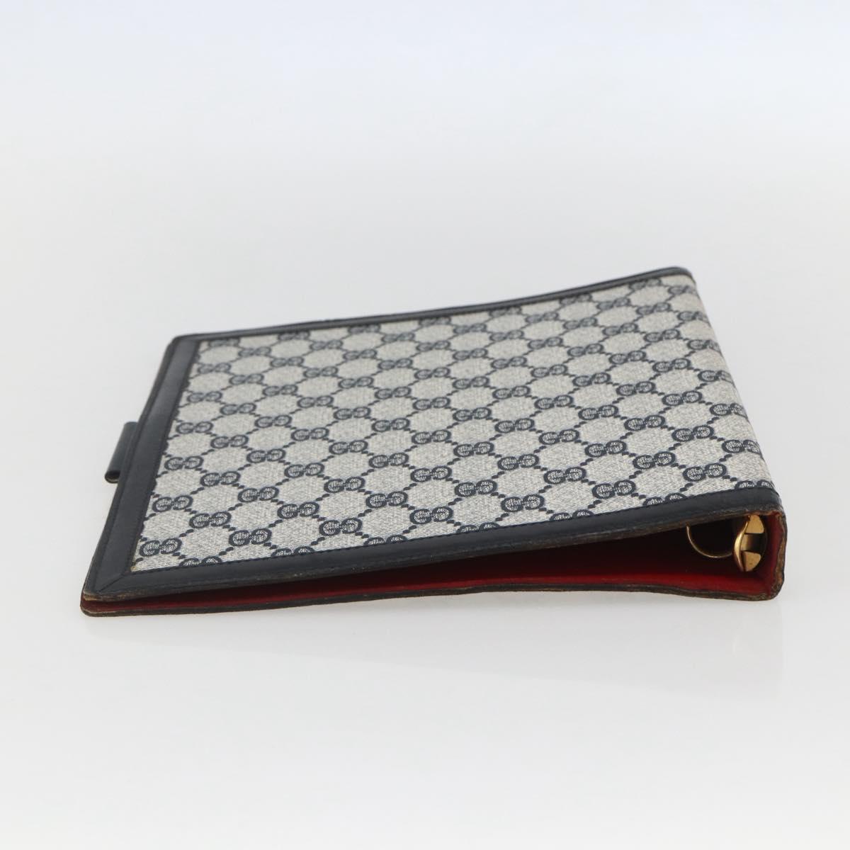 GUCCI GG Supreme Planner PVC Navy Auth 157155