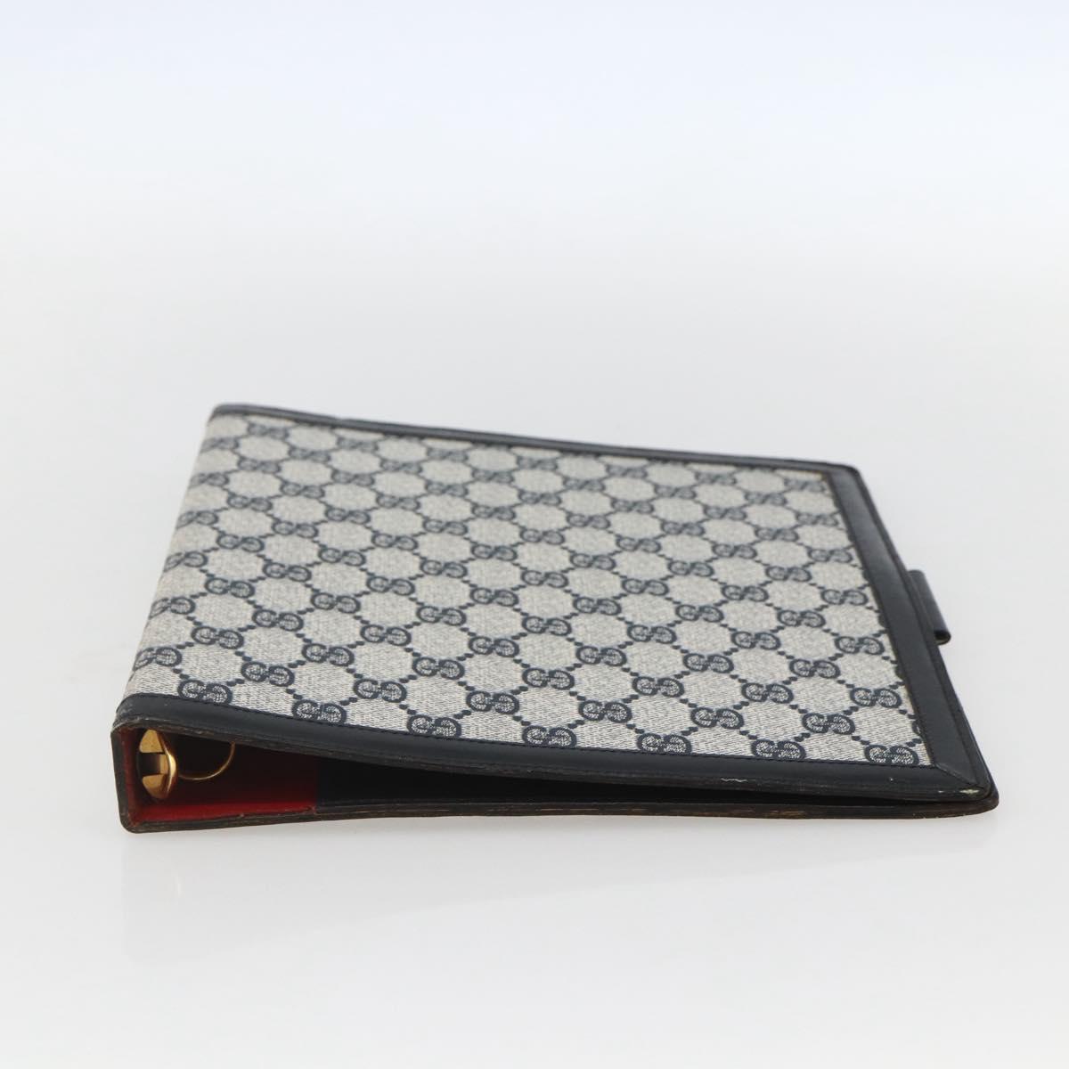 GUCCI GG Supreme Planner PVC Navy Auth 157155