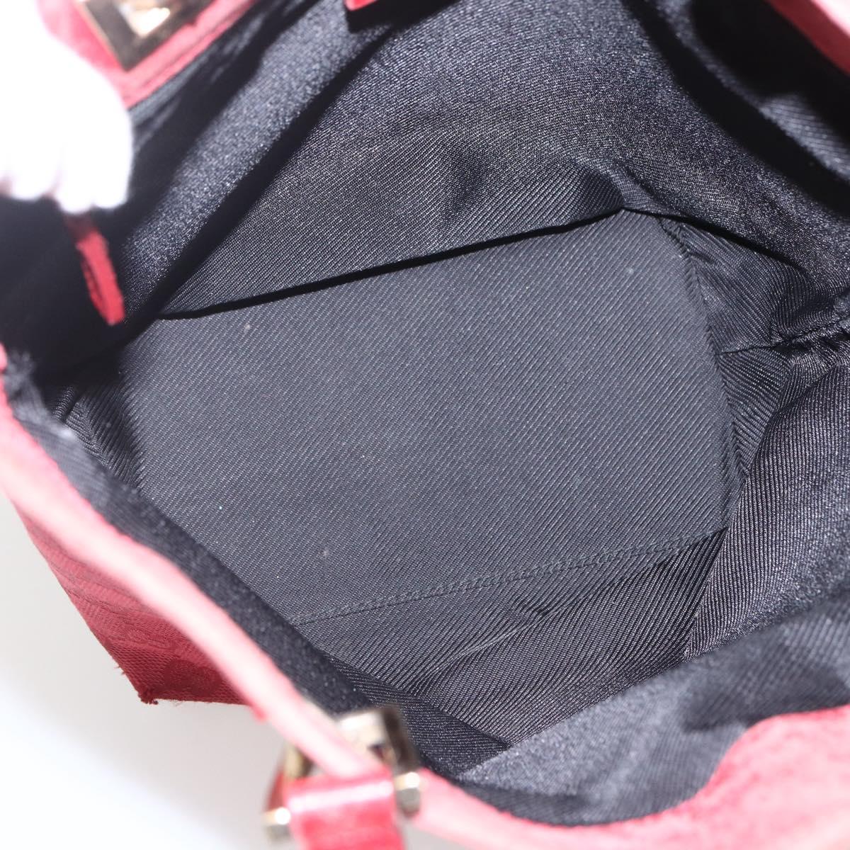 GUCCI GG Canvas Tote Bag Gold Red 002 1099 Auth 157156