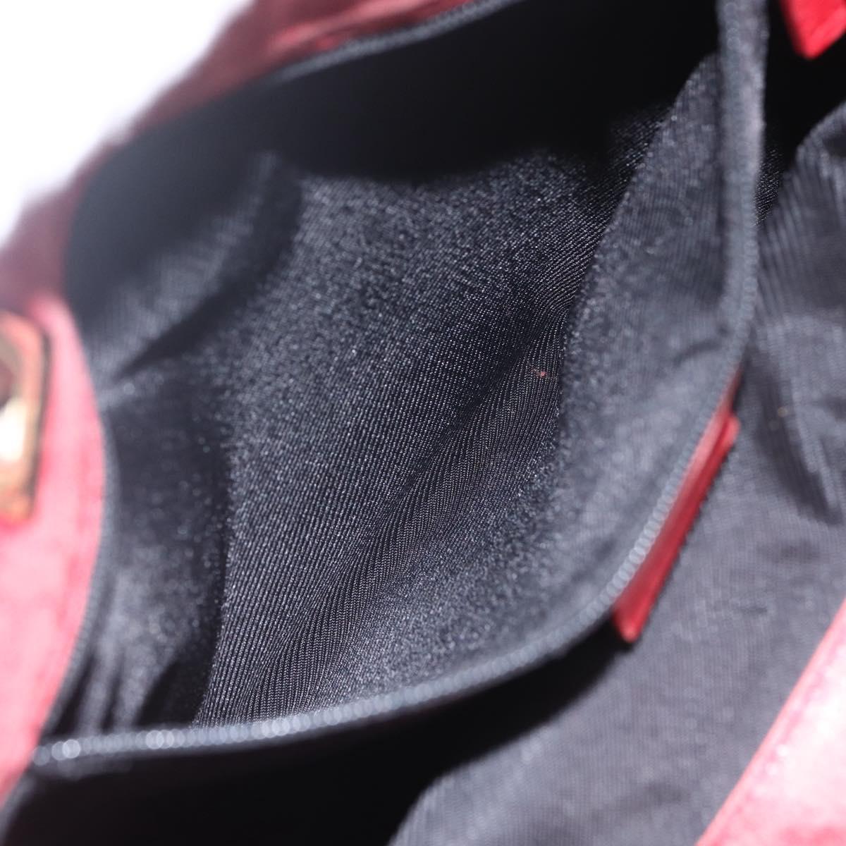 GUCCI GG Canvas Tote Bag Gold Red 002 1099 Auth 157156