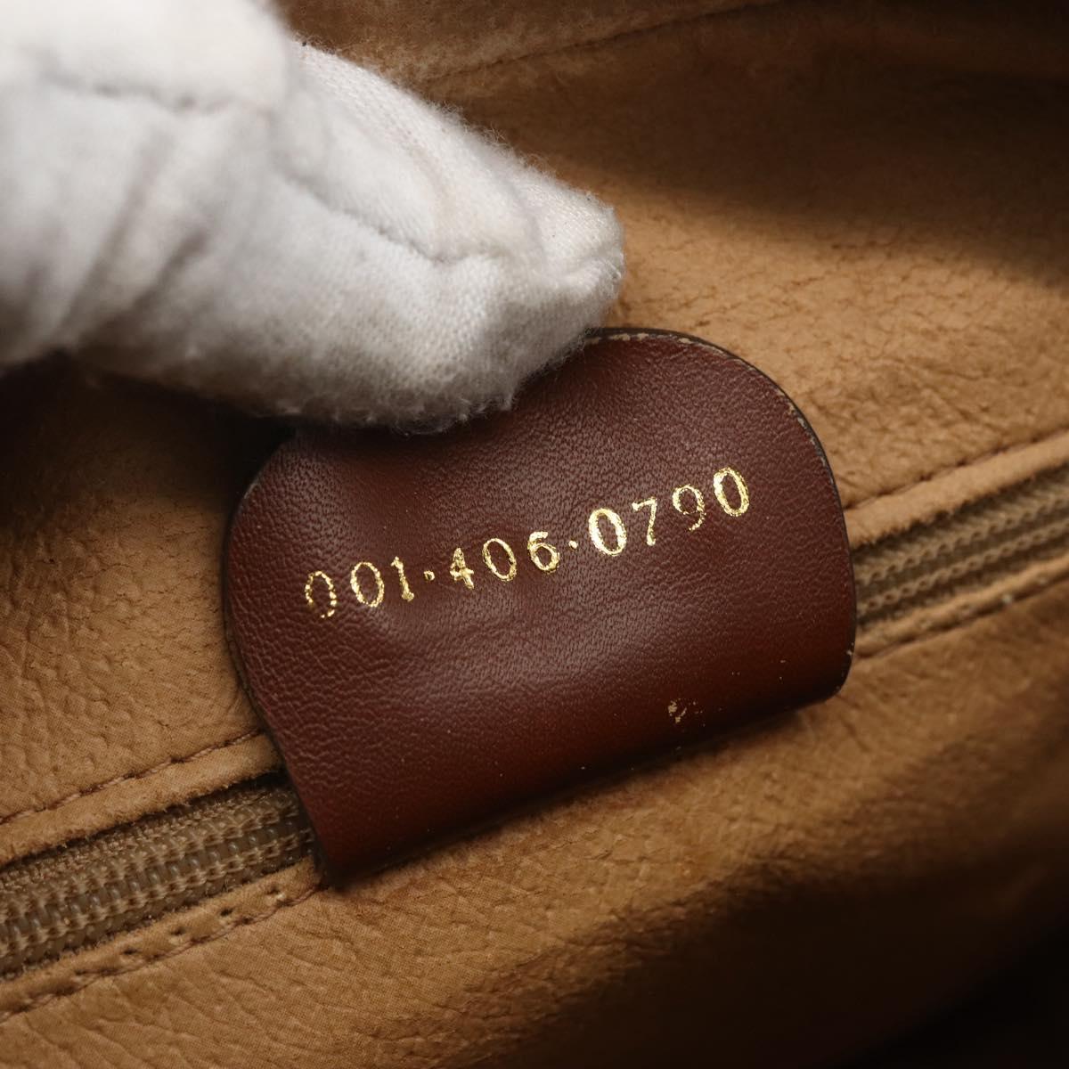 GUCCI Micro GG Supreme Shoulder Bag PVC Beige Gold 001 406 0790 Auth 157157