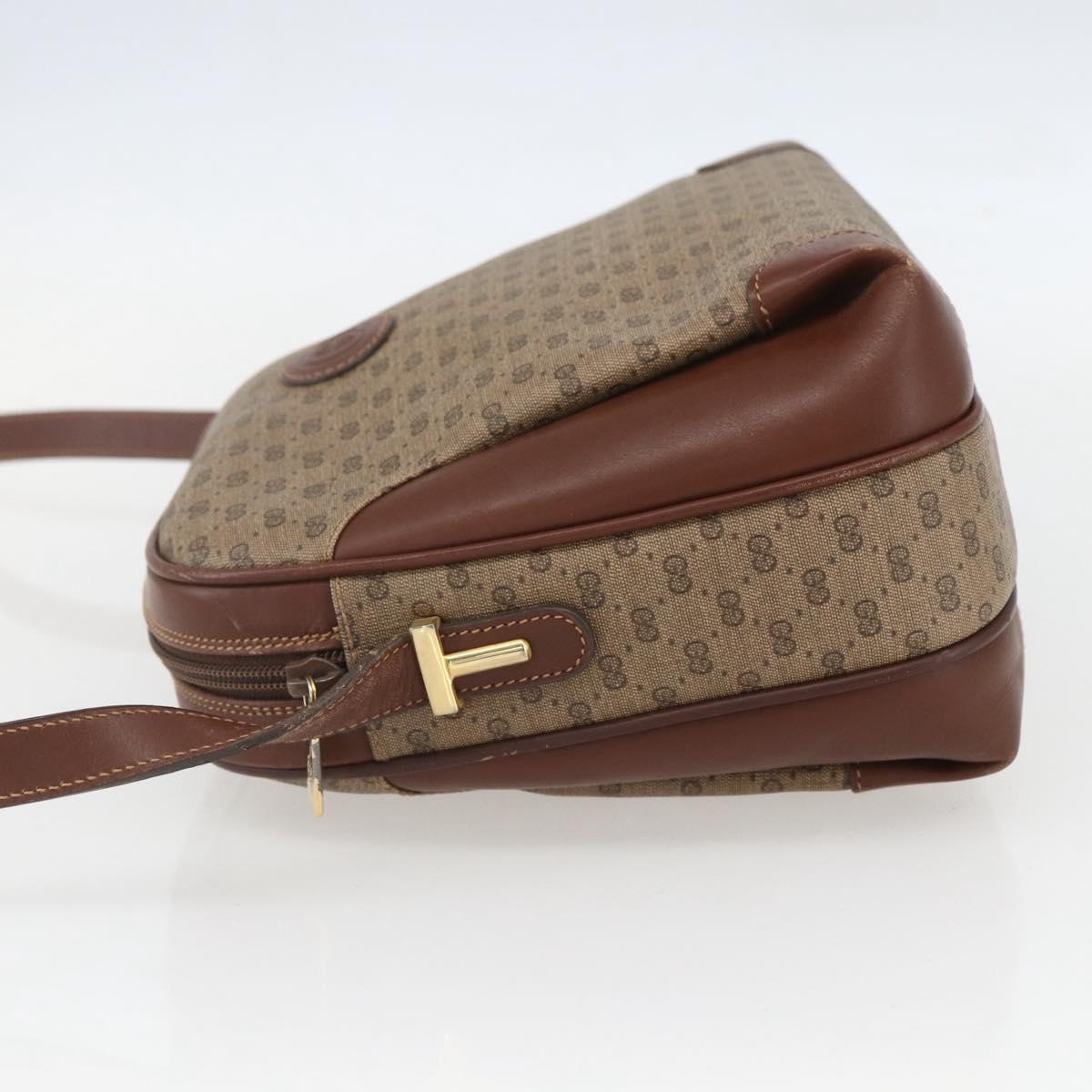 GUCCI Micro GG Supreme Shoulder Bag PVC Beige Gold 001 406 0790 Auth 157157