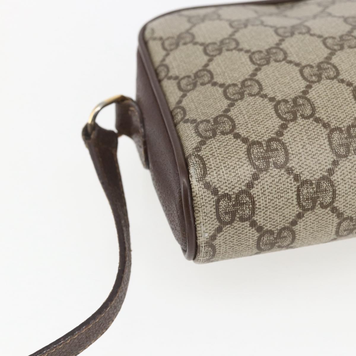 GUCCI GG Supreme Web Sherry Line Bag PVC Beige Red Green 116 02 089 Auth 157158