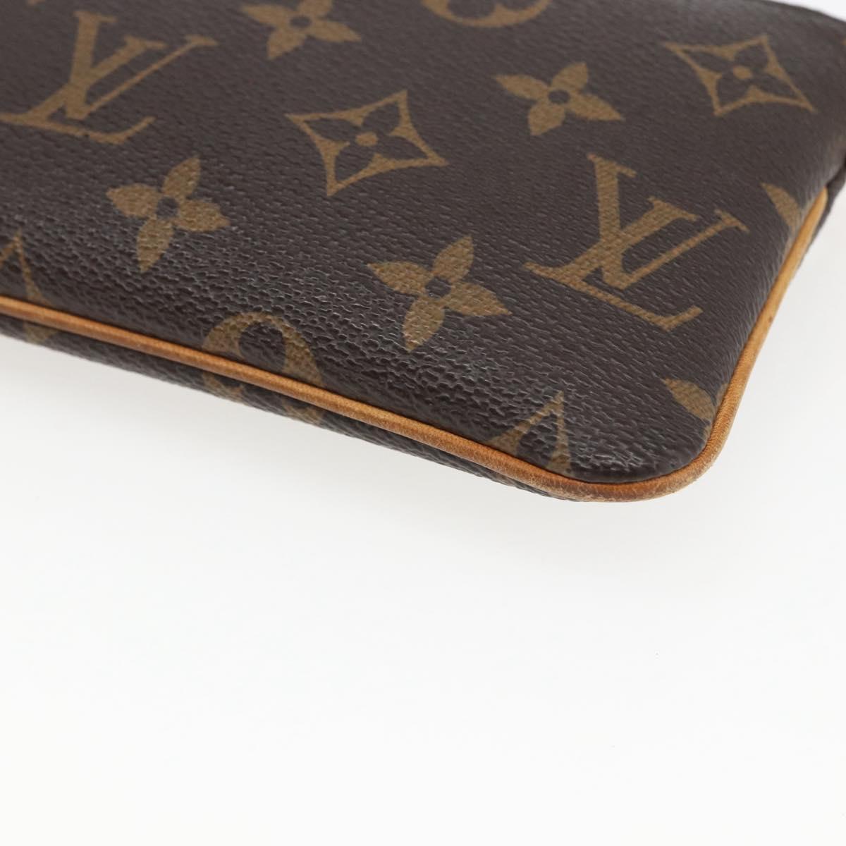 LOUIS VUITTON Monogram Chain Pochette Mila MM Pouch M60094 LV Auth 157172V