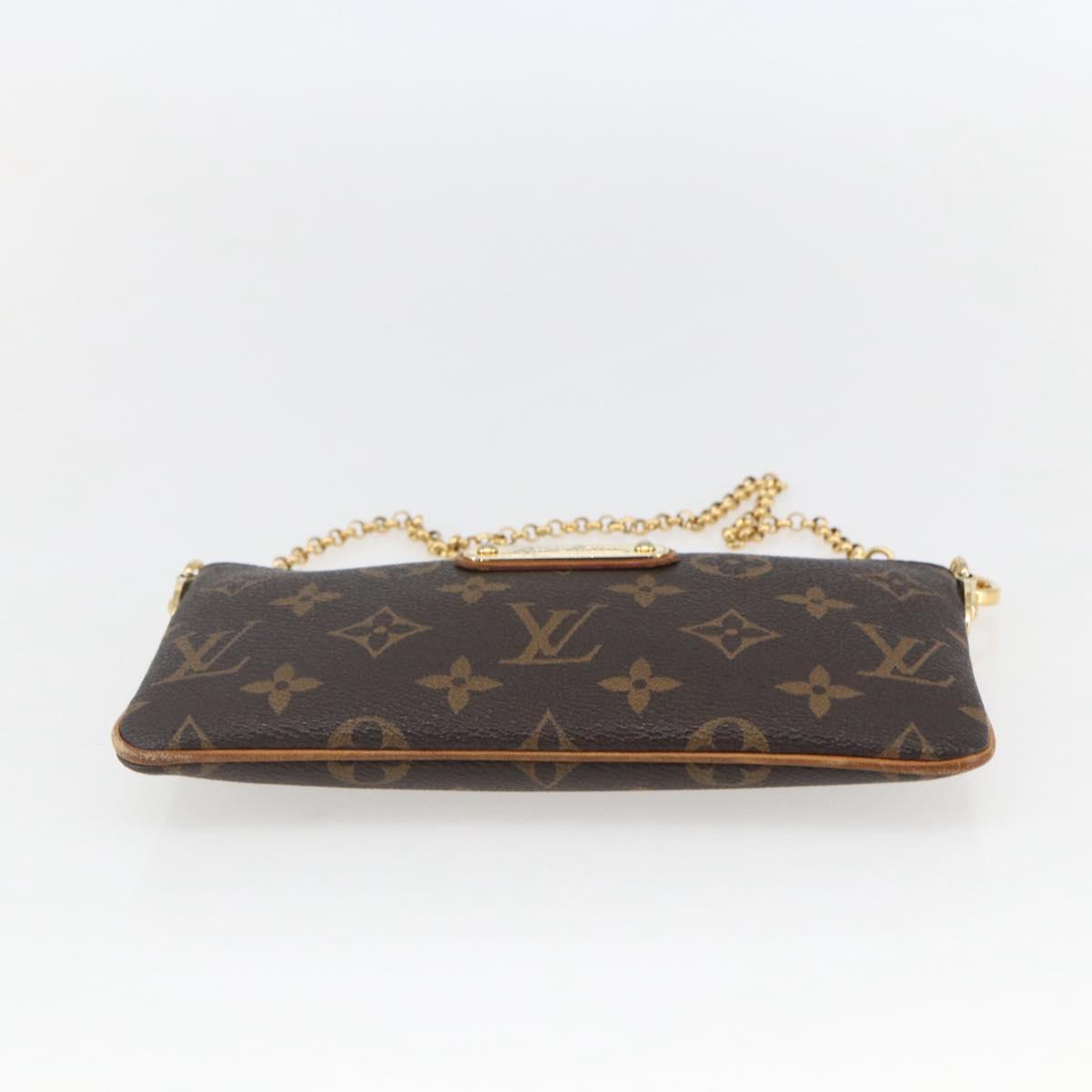 LOUIS VUITTON Monogram Chain Pochette Mila MM Pouch M60094 LV Auth 157172V