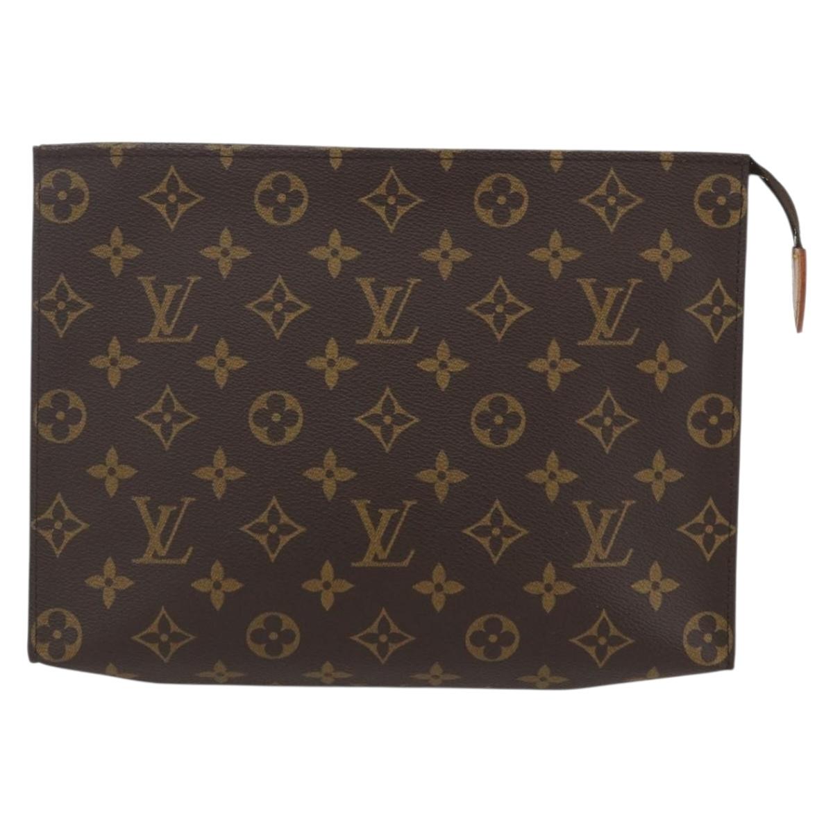 LOUIS VUITTON Monogram Poche Toilette 26 Pouch M47542 LV Auth 157179